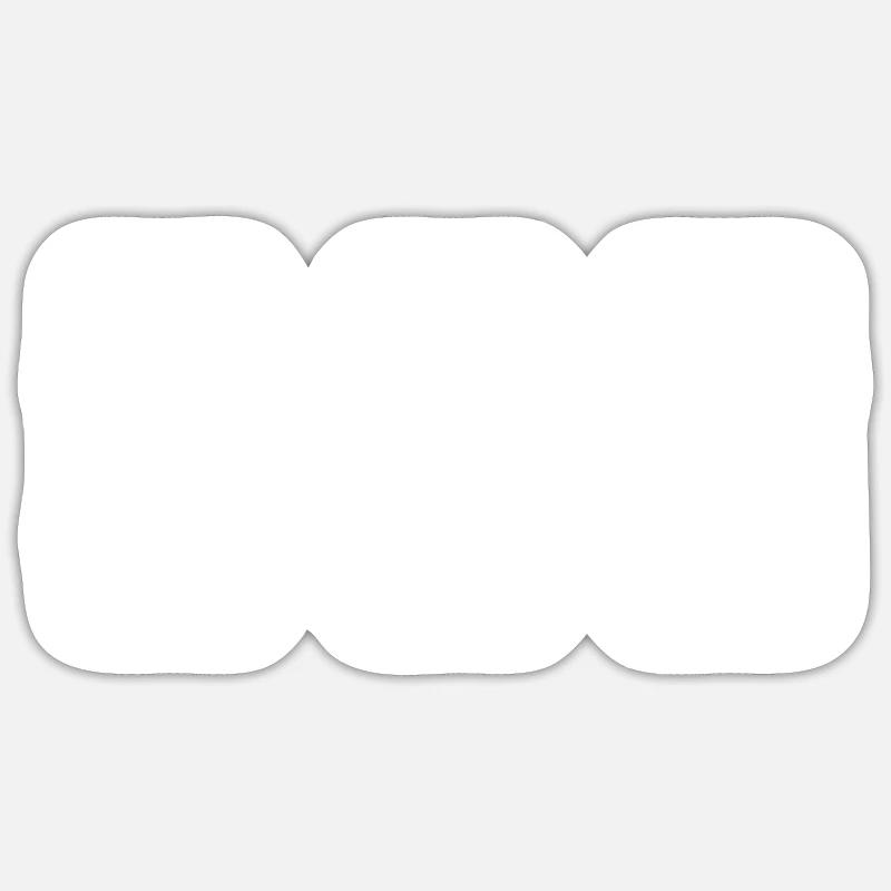 Nom Marlin - Sticker taille S (10 x 10 cm) - blanc mat
