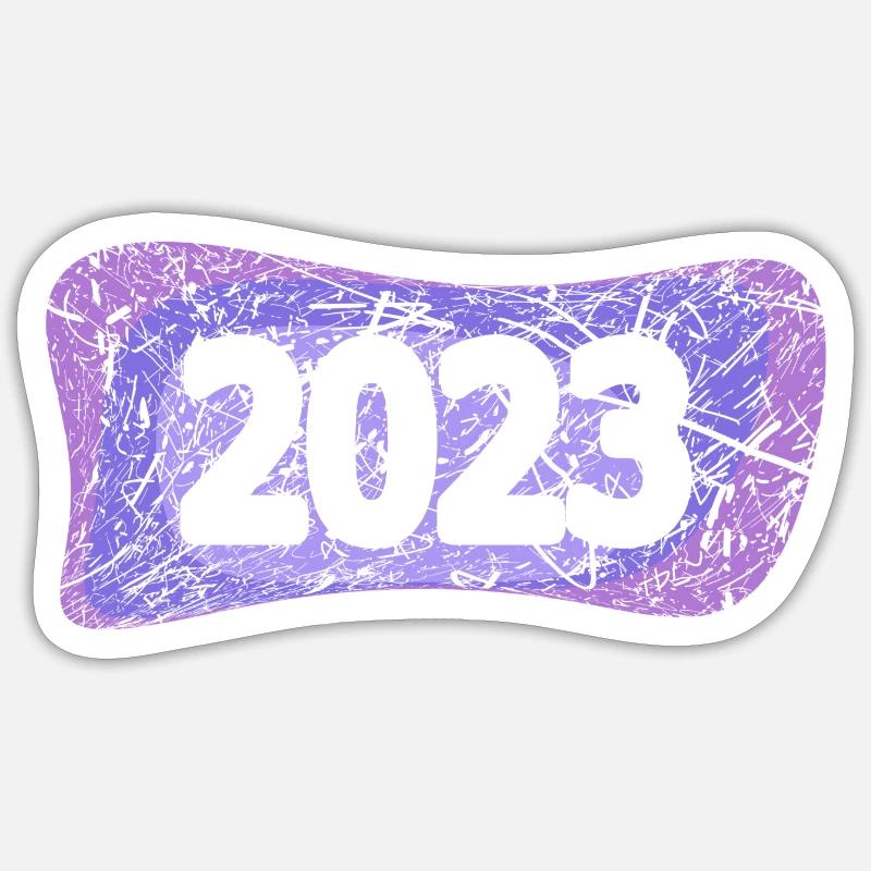 2023 - Sticker taille S (10 x 10 cm) - blanc mat