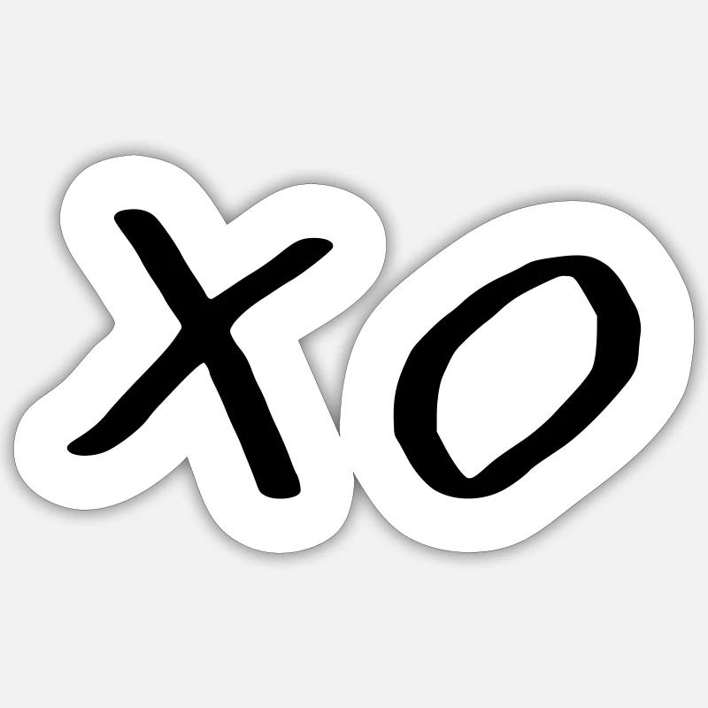 XO Das Wochenende Sticker Größe S (10 x 10 cm)