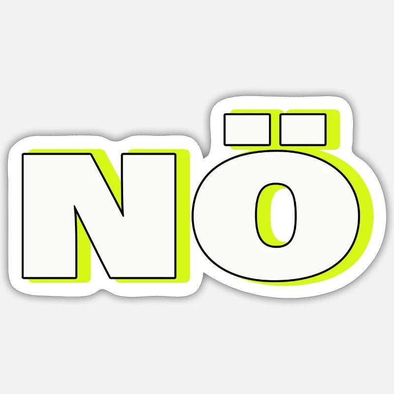 NO Sticker size S (10 x 10 cm)