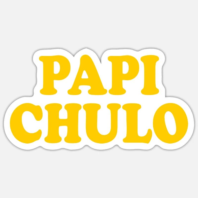 Papi chulo - Sticker Größe S (10 x 10 cm) - Mattweiß