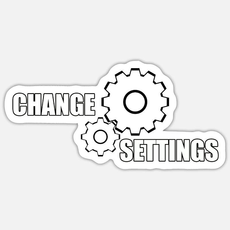 CHANGE SETTINGS Sticker size S (10 x 10 cm)