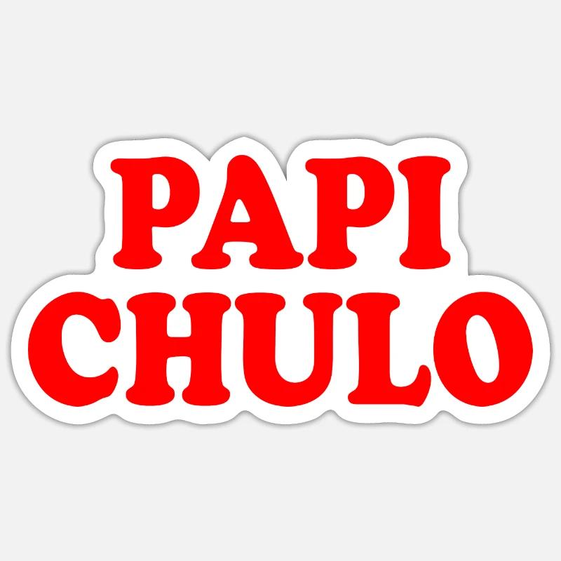 Papi chulo - Sticker Größe S (10 x 10 cm) - Mattweiß