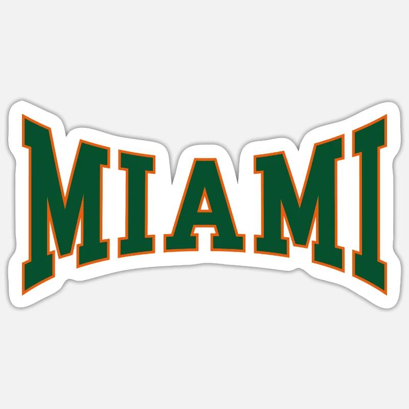 Miami - Sticker Größe S (10 x 10 cm) - Mattweiß