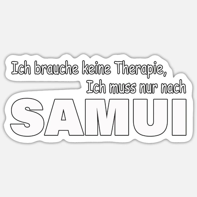 Therapy SAMUI - Sticker size S (10 x 10 cm) - white matte