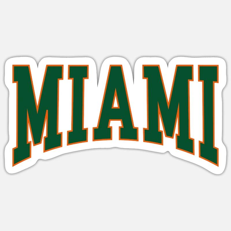 Miami - Sticker size S (10 x 10 cm) - white matte