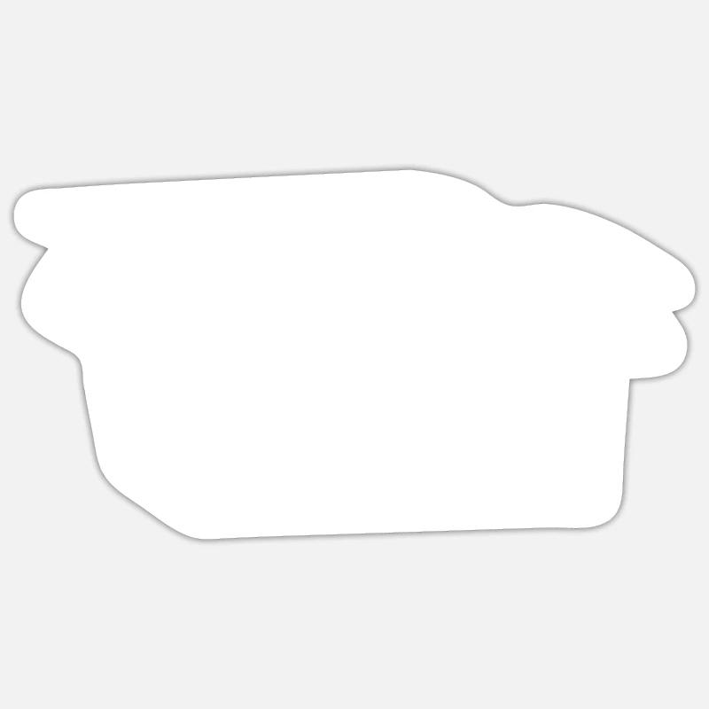 Cardboard blank hand drawn - Sticker size S (10 x 10 cm) - white matte