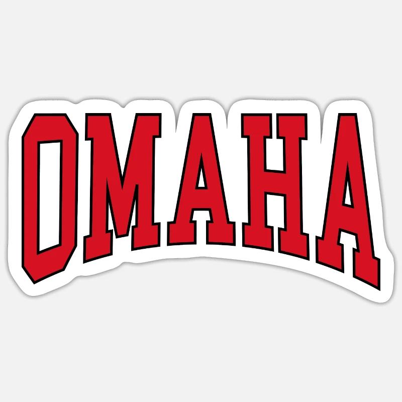 Omaha - Sticker taille S (10 x 10 cm) - blanc mat