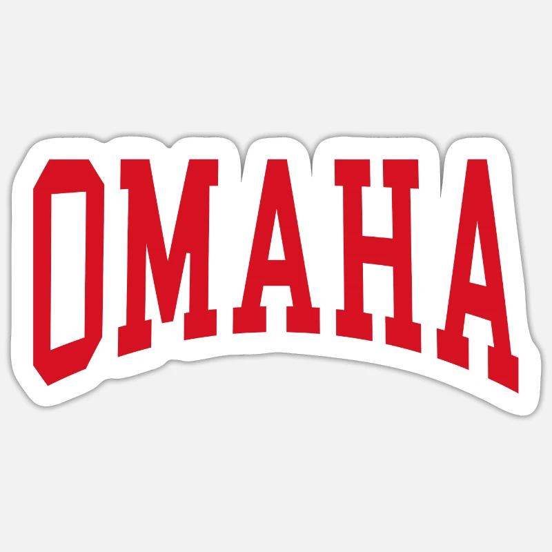 Omaha - Sticker taille S (10 x 10 cm) - blanc mat