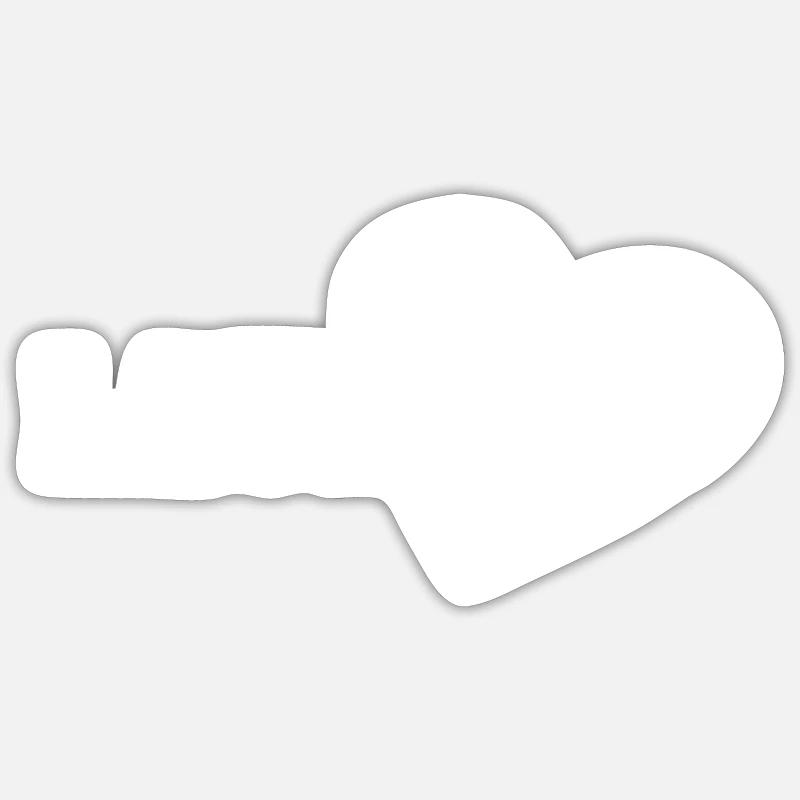 Laurent - Sticker size S (10 x 10 cm) - white matte