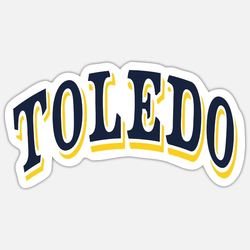Toledo - Sticker taille S (10 x 10 cm) - blanc mat