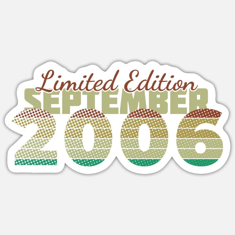 18e anniversaire Edition Limitée (SCR) 09/2006 Sticker taille S (10 x 10 cm)