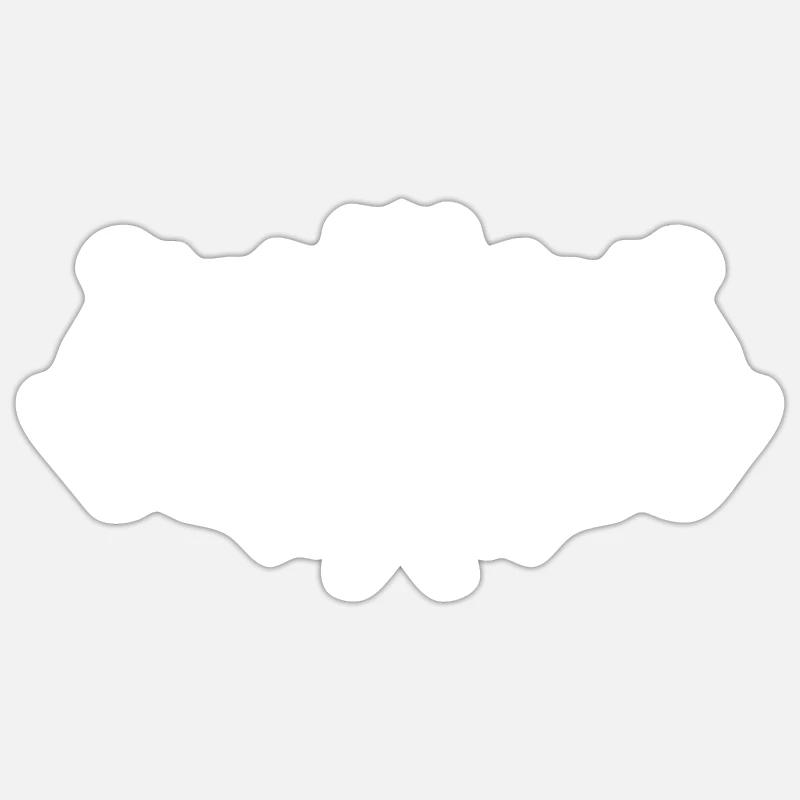 Nom Thomas - Sticker taille S (10 x 10 cm) - blanc mat