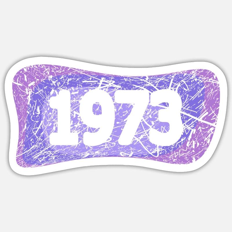 Students 1973 - Sticker size S (10 x 10 cm) - white matte