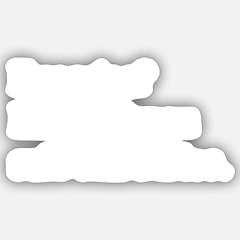 Sport treiben oder extra Pommes frites? - Sticker Größe S (10 x 10 cm) - Mattweiß