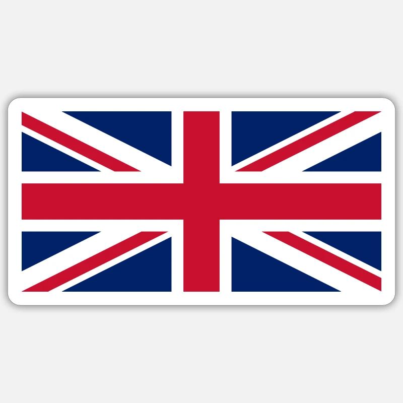 Royaume-Uni - Sticker taille S (10 x 10 cm) - blanc mat
