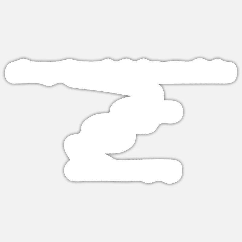 Without Preperate Withe - Sticker size S (10 x 10 cm) - white matte