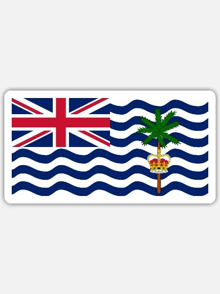 British Indian Ocean Territory - Sticker size S (10 x 10 cm) - white matte