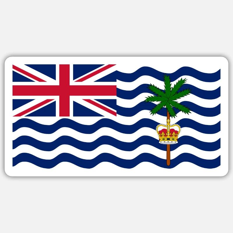 Britisches Territorium im Indischen Ozean Sticker Größe S (10 x 10 cm)