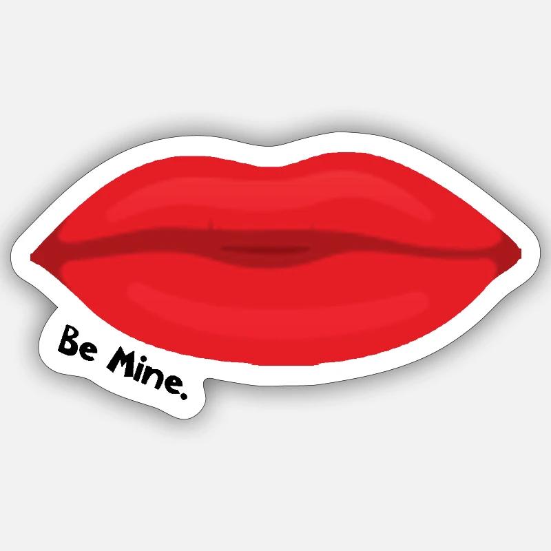 Be Mine - Sticker size S (10 x 10 cm) - white matte
