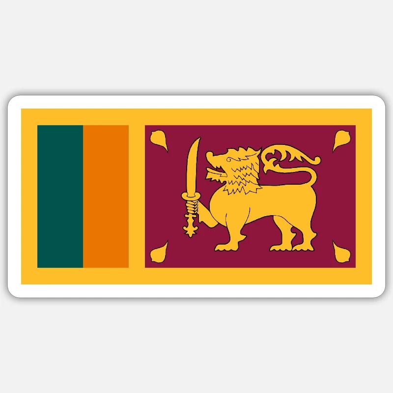 Sri Lanka - Sticker size S (10 x 10 cm) - white matte