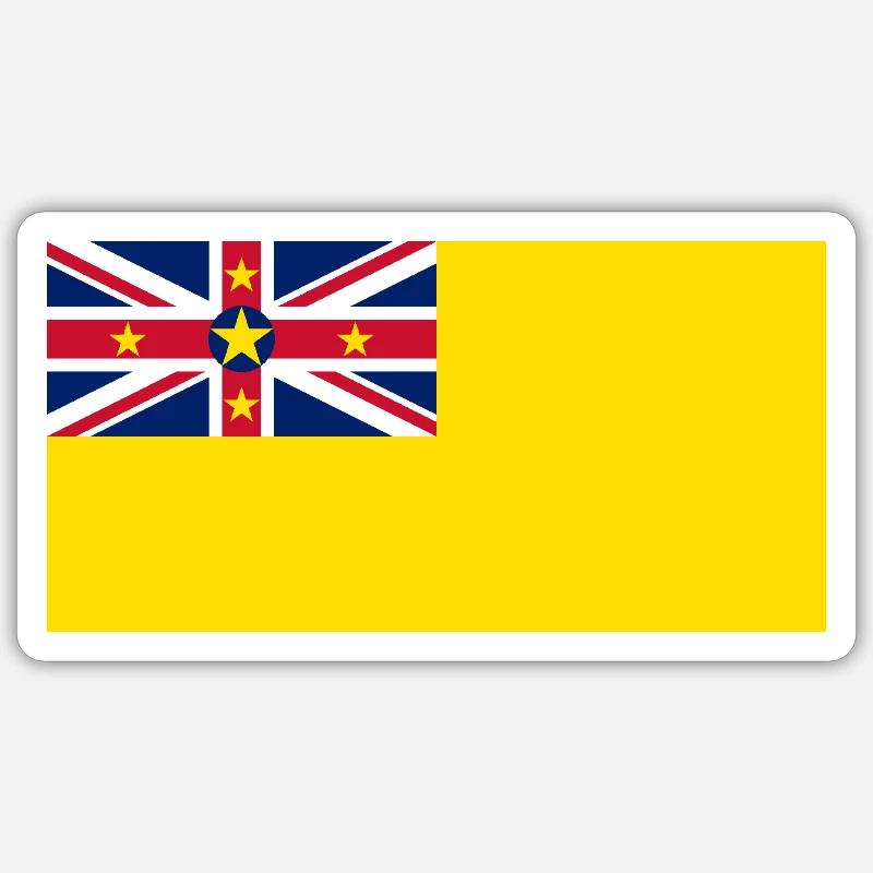 Niue - Sticker size S (10 x 10 cm) - white matte