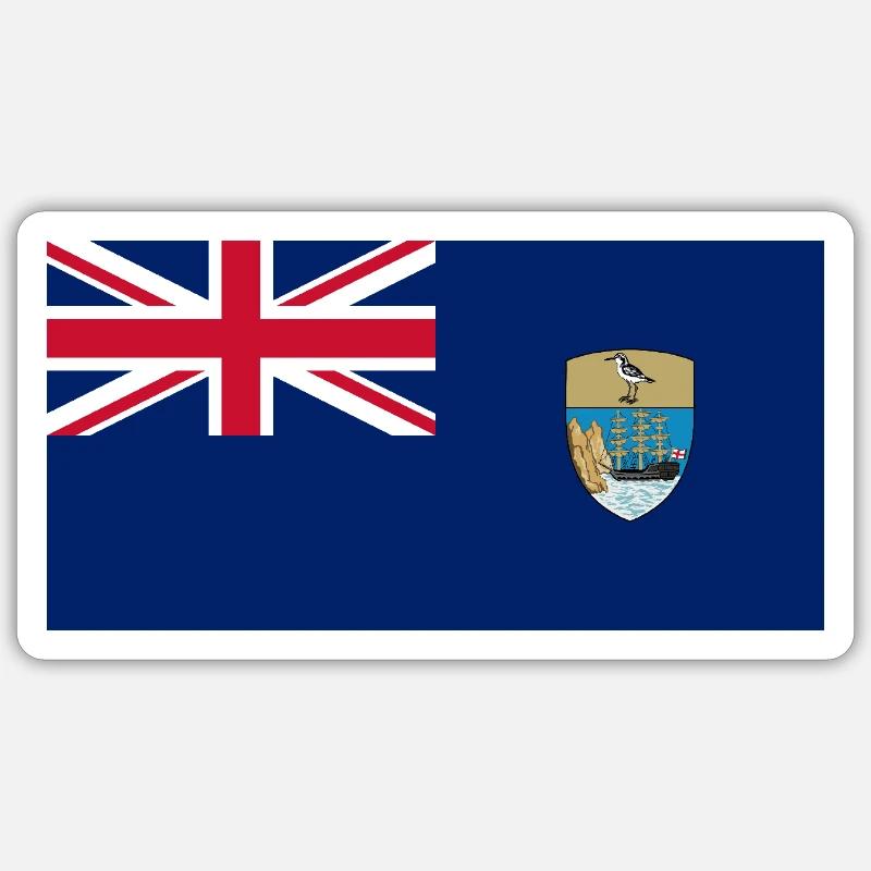 Saint Helena - Sticker size S (10 x 10 cm) - white matte