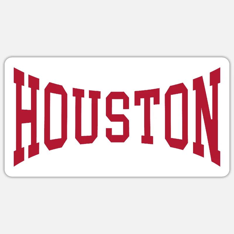 Houston - Sticker taille S (10 x 10 cm) - blanc mat