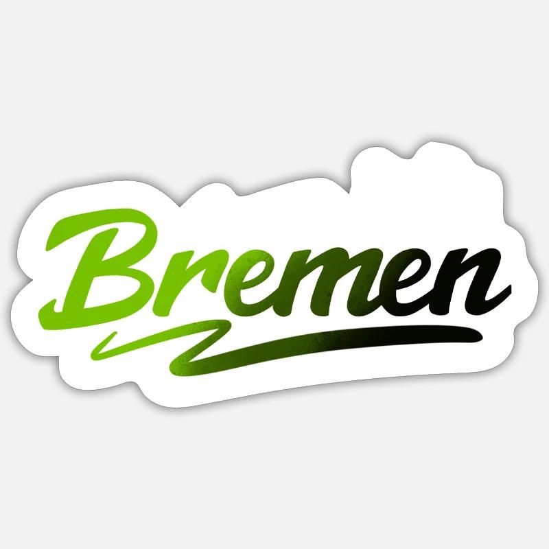 Bremen - Sticker size S (10 x 10 cm) - white matte