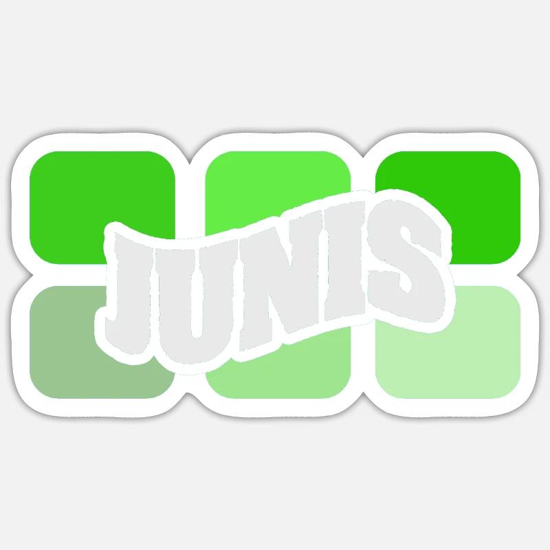 Name Junis Sticker size S (10 x 10 cm)
