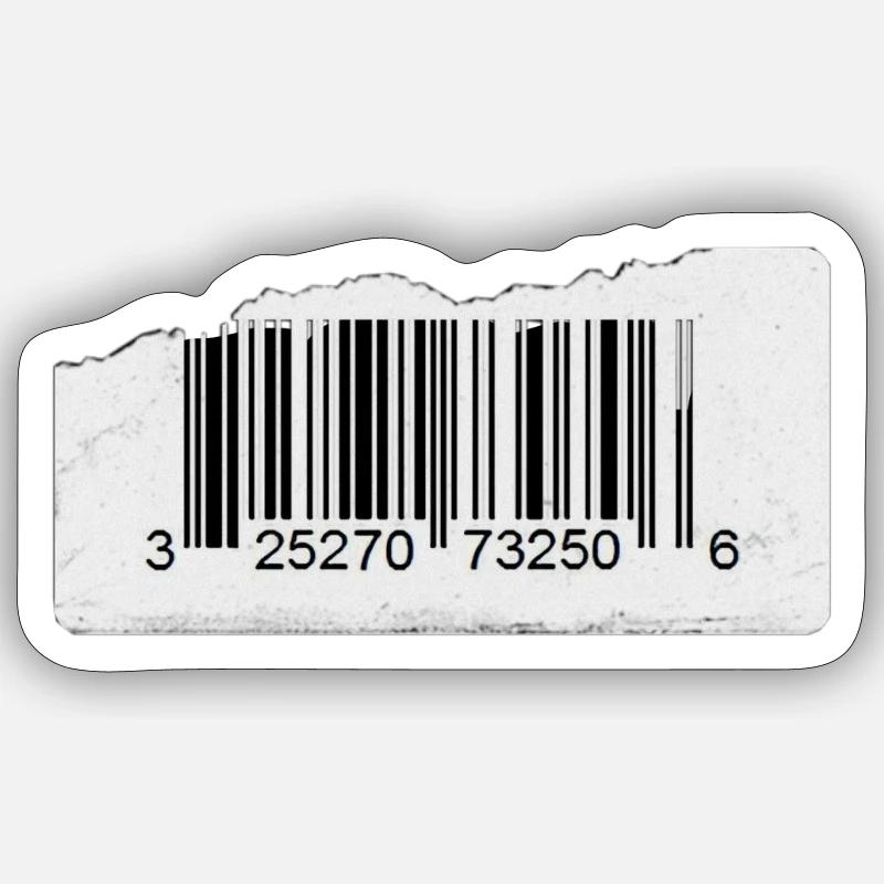 Code-barres. Sticker taille S (10 x 10 cm)