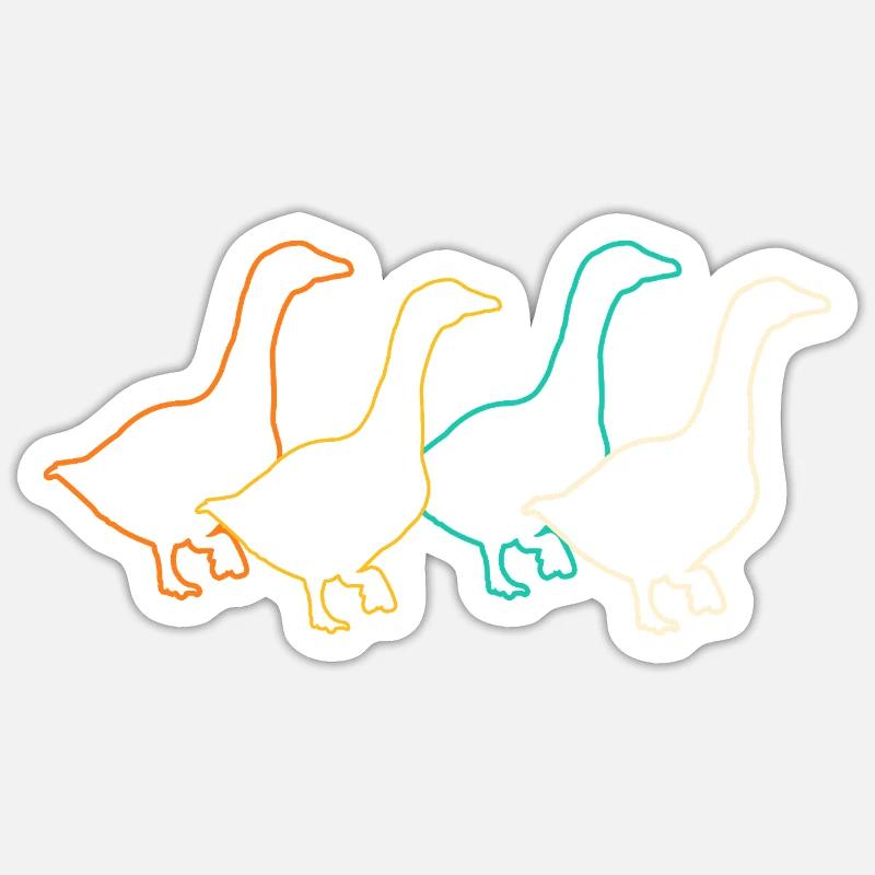 Gans Sticker Größe S (10 x 10 cm)
