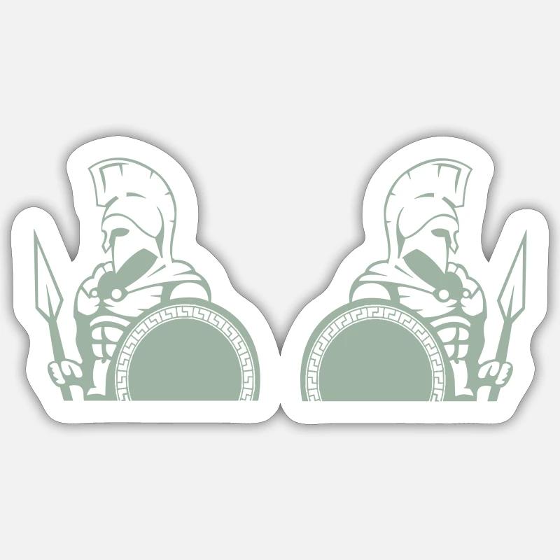sparta warrior 2 Sticker Größe S (10 x 10 cm)