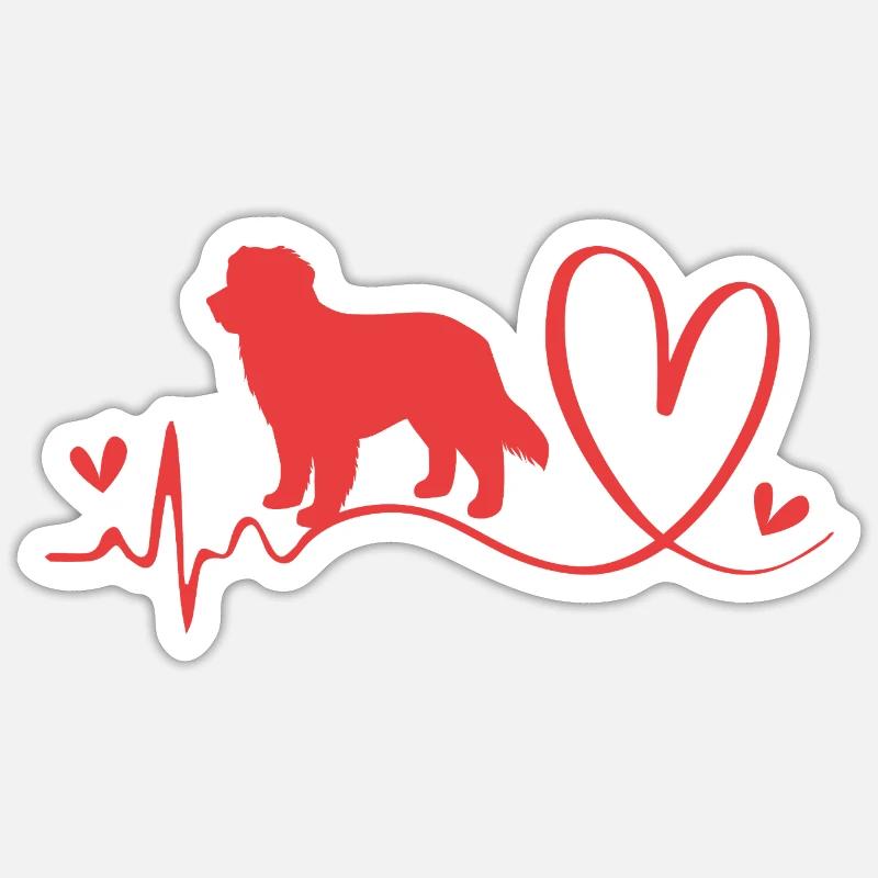 Bernese Mountain Dog - Sticker size S (10 x 10 cm) - white matte