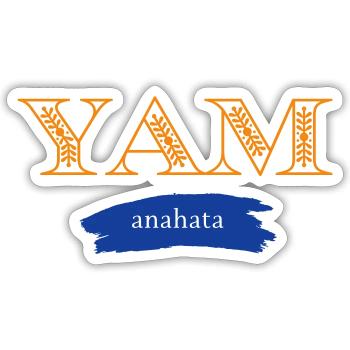 YAM - Sticker size S (10 x 10 cm) - white matte - Front