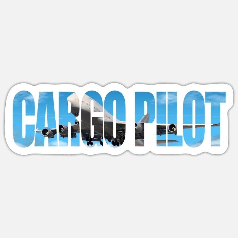 Cargo pilot Sticker size S (10 x 10 cm)
