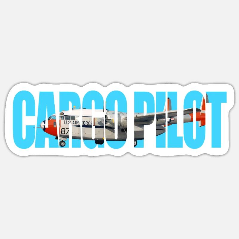 Cargo pilot C-119 Sticker size S (10 x 10 cm)