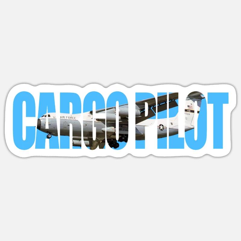 Cargo pilot C-141 Sticker Größe S (10 x 10 cm)