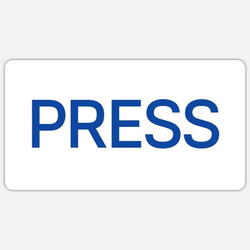 PRESS Sticker size S (10 x 10 cm)