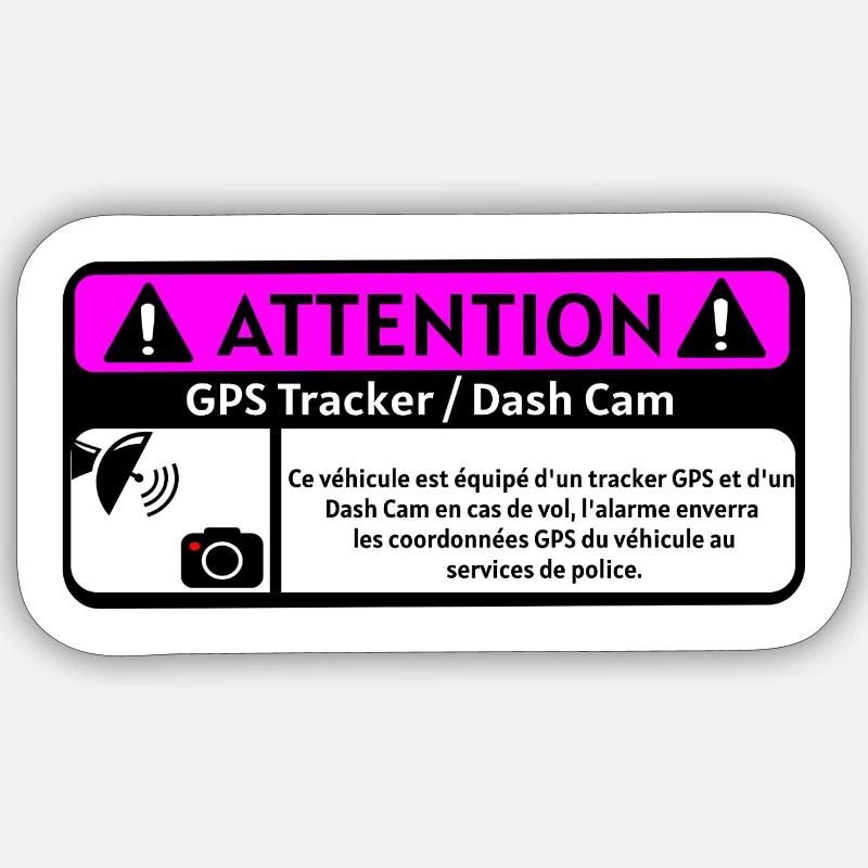Attention Sticker taille S (10 x 10 cm)