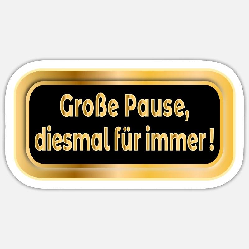 LEHRER LEHRERIN PENSIONIERUNG - Sticker Größe S (10 x 10 cm) - Mattweiß