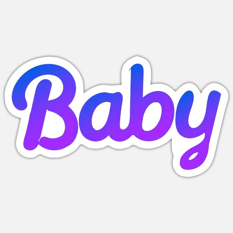 BÉBÉ COOL - Sticker taille S (10 x 10 cm) - blanc mat