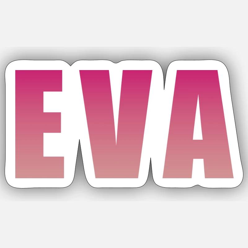 Gradient Text Block Design Sticker size S (10 x 10 cm)