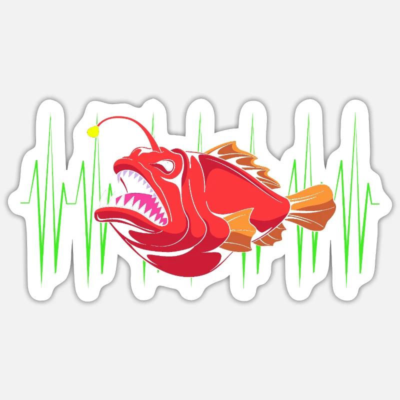 Frogfish - Sticker size S (10 x 10 cm) - white matte