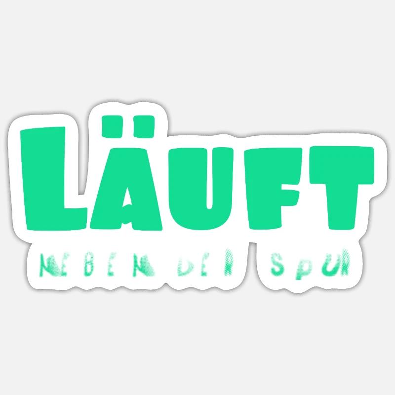 Runs - Sticker size S (10 x 10 cm) - white matte