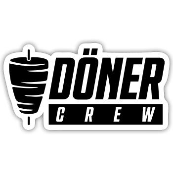 L’équipe Döner - Sticker taille S (10 x 10 cm) - blanc mat - Devant
