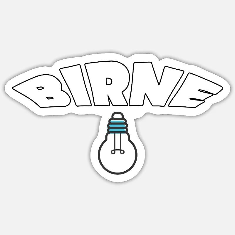 BIRNE Sticker Größe S (10 x 10 cm)