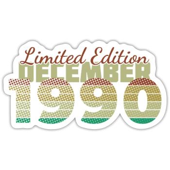35e anniversaire édition limitée (SCR) 12/1990 - Sticker taille S (10 x 10 cm) - blanc mat - Devant