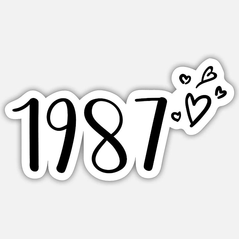 1987 Sticker taille S (10 x 10 cm)