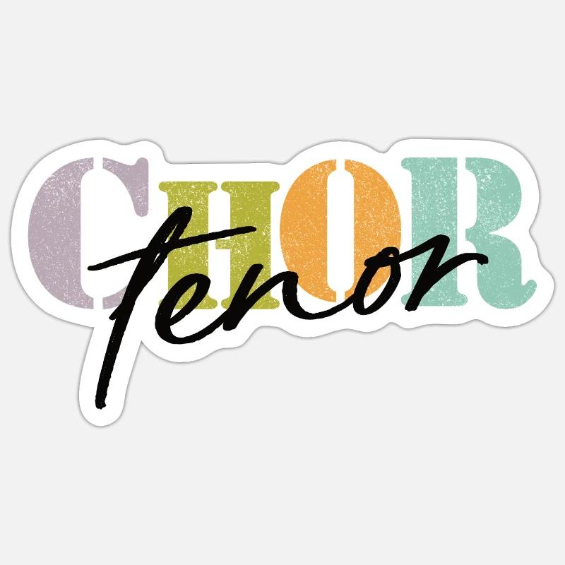 Ténor de chœur Sticker taille S (10 x 10 cm)